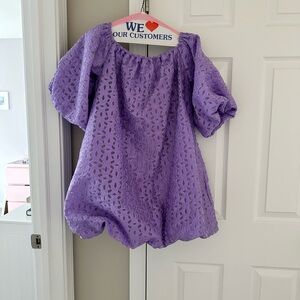 Purple bubble Dress